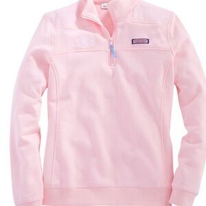 Vineyard Vines Pink Quarter-Zip Pullover